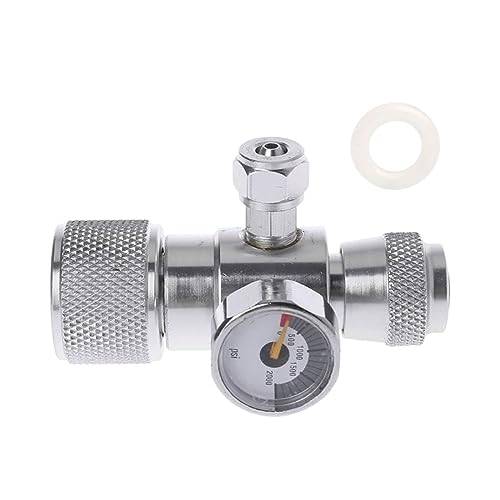 EZLUIYLDH Argon-Regler, 0–2000 PSI, CO2-Manometer, Aluminium-CO2-Druckmesser, JIS M22-14, Reglermanometer, Mehrzweck-Manometer EZLUIYLDH Argon-Regler, 0–2000 PSI, CO2-Manometer, Aluminium-CO2-Druckmesser, JIS M22-14, Reglermanometer, Mehrzweck-Manometer von EZLUIYLDH