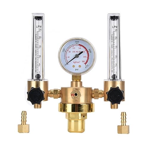 EZLUIYLDH Argon Regler WX-562-5 Dual Rohr Argon Regler Durchflussmesser Druck Minderer G5/8 CGA580 Für Schweißen Regler von EZLUIYLDH
