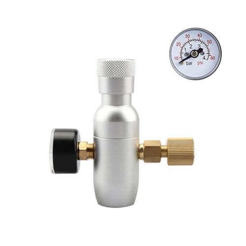 EZLUIYLDH CO2-Ladegerät-Kit, 0–60 PSI CO2-Regler, Mini-Fass-Ladegerät mit Kugelverschluss, Gastrennung, tragbar für das Brauen zu Hause (Typ 1) von EZLUIYLDH