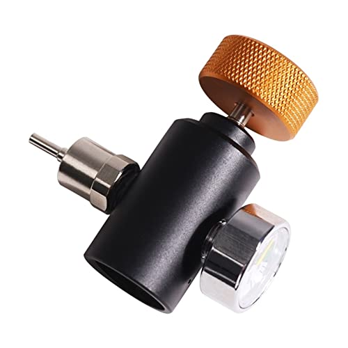 EZLUIYLDH Kegging Tools CO2-Tank-Ladeadapter Nachfülladapteranschluss mit Manometer Einstellbarer Regler Heimbrauausrüstung (CGA320) von EZLUIYLDH