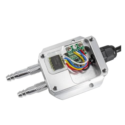 EZLUIYLDH Luftdifferenzdrucktransmitter 0–1 kPa 0–2 kPa 0–5 kPa bis 4–20 mA 0–10 V 0–5 V RS485 Differenzdrucksensor-Wandler (Farbe: Ausgang 0–5 V, Größe: -5 bis 0 kPa) von EZLUIYLDH