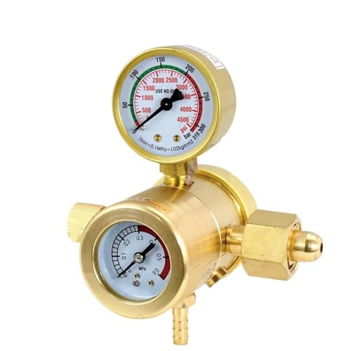 EZLUIYLDH Manometer 0-30MPA Argonregler CO2 MIG Wig Durchflussmesser Gasregler Durchflussmesser Schweißschweißdruckmesser Druckminderer Manometer Messventil(AR-193) von EZLUIYLDH