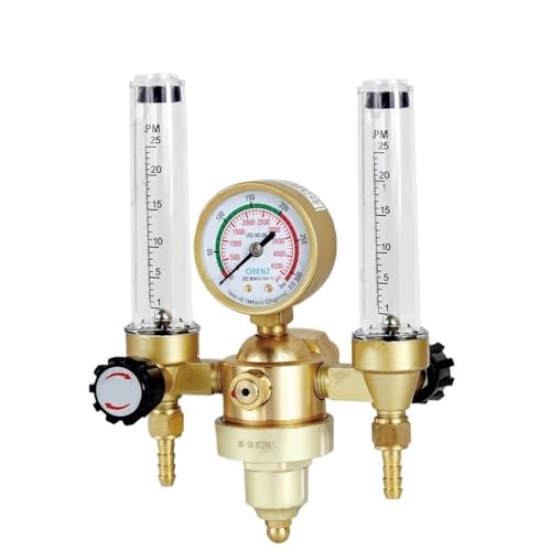 EZLUIYLDH Manometer 0-30MPA Argonregler CO2 MIG Wig Durchflussmesser Gasregler Durchflussmesser Schweißschweißdruckmesser Druckminderer Regler (AR-328) von EZLUIYLDH