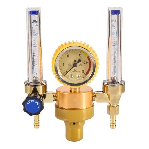 EZLUIYLDH Manometer Energiesparender Anti-Fall-Argon-Druckminderer Durchflussmesser Druckregelventil Manometerregler(B) von EZLUIYLDH