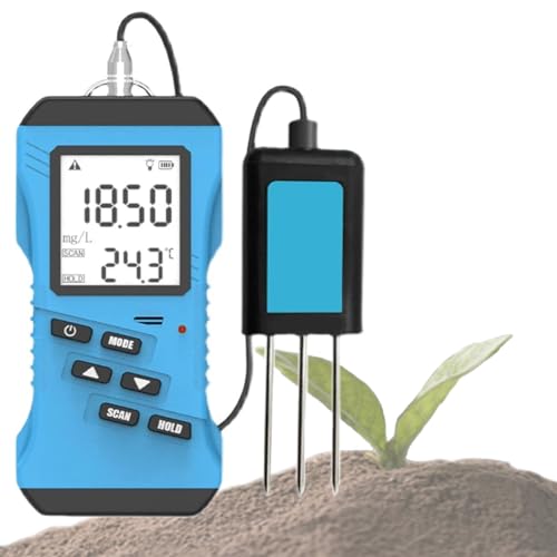 EZLUIYLDH Professioneller multifunktionaler Bodenanalysator, 7-in-1-Digital-Bodentester, Testfeuchtigkeit, NPK, pH, Leitfähigkeit und Temperatur für Gärten, Bauernhöfe und Gewächshäuser von EZLUIYLDH