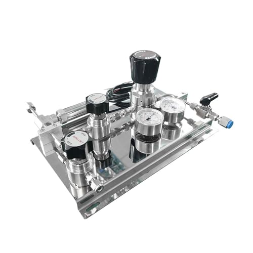EZLUIYLDH Reduzierventil Umschalter Verteiler Hochdruck Stickstoff Wasserstoff Argon Durchflussregler SS316L Druckregler Industrie von EZLUIYLDH