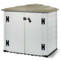 Gartenbox aus Epoxidharz Box Evo 100, inklusive Bodenbelag, 131x88x133h cm von Ezooza von GAROFALO