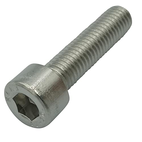 EZOTec - 12 Stück Zylinderschrauben mit Innensechskant M3x10 mm DIN 912 ISO 4762 - Vollgewinde Edelstahl V2A A2 - Zylinderkopfschrauben Gewindeschrauben von EZOTec