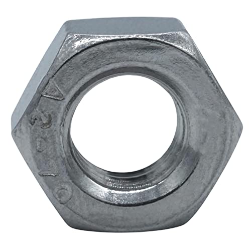 EZOTec - 8 Stück Sechskantmuttern M10 DIN 934 (ISO 4032) - Edelstahl V2A A2 - Schlüsselweite (SW) 17 - Standard-Mutter von EZOTec