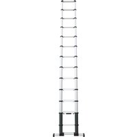 Ez Step Alu Leiter 3,8 Meter 13 Sprossen belastbar 150 kg, ausziehbar, kompakt von EZSTEP