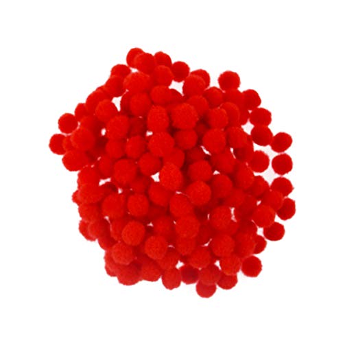 Kugel, 200 Stück, 8 mm, kleine Mini-Poms zum Basteln, rote Farbe Kugel, 200 Stück, 8 mm, kleine Mini-Poms zum Basteln, rote Farbe von EZVFIRPDFZ