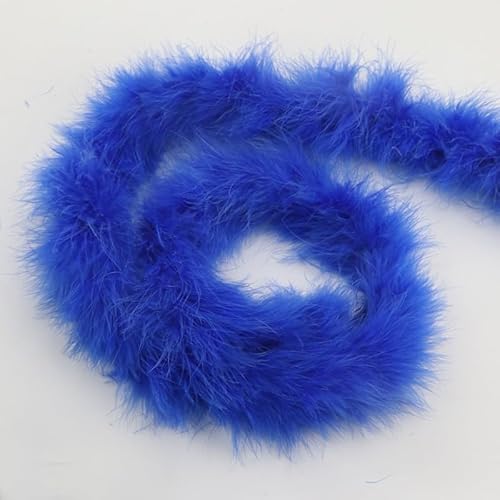 Türkei Plüsch Federstreifen DIY 2 Meter 16G Performance Bühnendekoration Federstreifen Hellblau [Saphir] von EZVFIRPDFZ