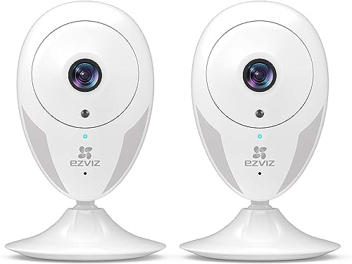 EZVIZ 1080P Full HD Überwachungskamera, 7.5 Meter Nachtsicht, innen WLAN IP Kamera mit Magnetfuß, 2-Wege-Audio, Server in Europa, Bewegungsmelder, für Haus, Baby, Pet, Indoor Camera, CTQ2C 2 Set von EZVIZ
