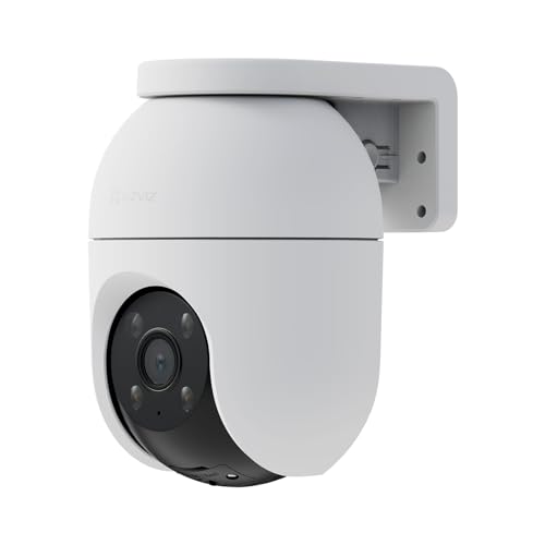 EZVIZ 4MP PTZ Überwachungskamera Aussen, WLAN IP Kamera Outdoor mit Personen-/Fahrzeugerkennung, Zwei-Wege-Audio, Automatischer Verfolgung und Vollfarb-Nachtsicht, Wetterfestes Design, C8c 2K+ von EZVIZ