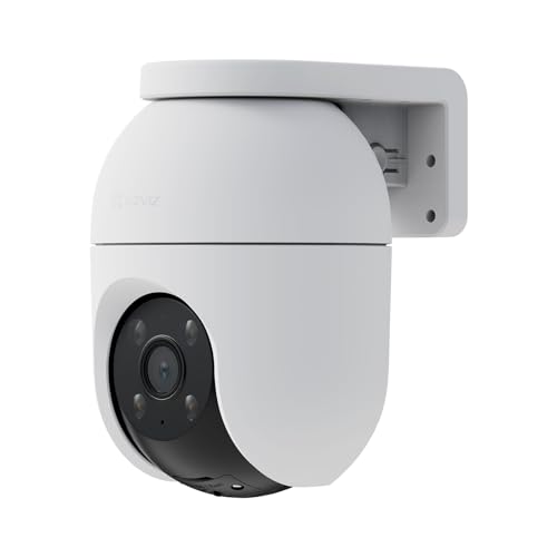 EZVIZ 5MP Pan&Tilt WLAN Kamera, Überwachungskamera Aussen mit Personen-/Fahrzeugerkennung, Zwei-Wege-Audio, Automatischer Verfolgung und Farbnachtsicht, wetterfest und H.265-Videotechnologie, C8c 3K von EZVIZ