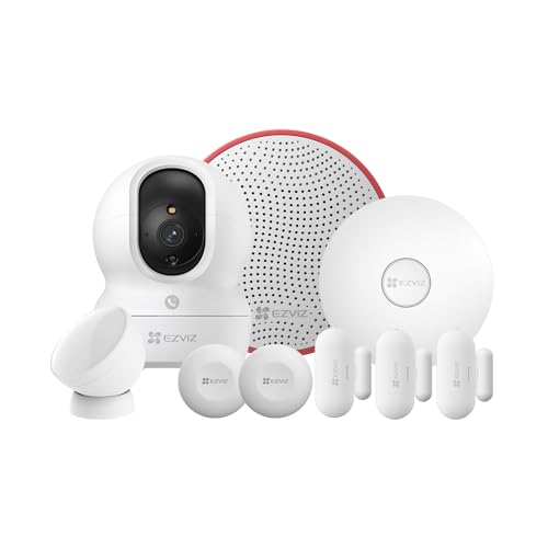 EZVIZ 9 teiliges Home Sensor Kit mit A3 Home Gateway, PIR-Sensor, 2MP Kamera, Sirene, 2 Notfalltaste, 3 Öffnungs-/Schließsensor, für intelligente Erkennung und Echtzeitalarm in Ihrem Zuhause EZVIZ 9 teiliges Home Sensor Kit mit A3 Home Gateway, PIR-Sensor, 2MP Kamera, Sirene, 2 Notfalltaste, 3 Öffnungs-/Schließsensor, für intelligente Erkennung und Echtzeitalarm in Ihrem Zuhause von EZVIZ