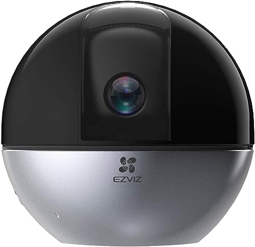 EZVIZ 2K+ Überwachungskamera, WLAN IP Kamera mit KI Personenerkennung, Auto Zoom Tracking und Zwei Wege Audio, Schwenkbare und Neigbare 4MP Sicherheitskamera für den Innenbereich, Schwarz, C6W von EZVIZ