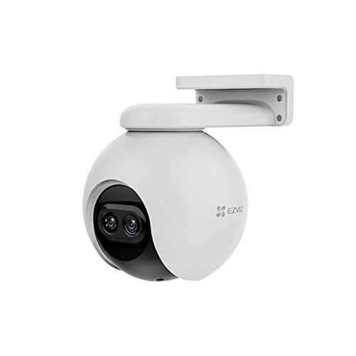 ezviz C8PF Full HD WiFi Überwachungskamera mit Dual Lens und Schwenk- und Neigefunktion, 360 Abdeckung, MicroSD Kartenslot, Smart Nachtsicht CS-C8PF-A0-6E22WFR Schwarz 1 Stück (1er Pack) von EZVIZ