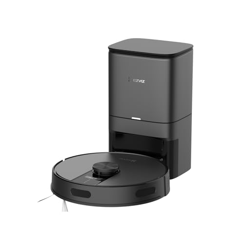 EZVIZ Roboterstaubsauger mit automatischer Staubentleerung, WLAN Haushaltsreiniger und Staubsauger mit LiDAR Navigation und Hinderniserkennung, APP-Steuerung, RE4 Plus schwarz EZVIZ Roboterstaubsauger mit automatischer Staubentleerung, WLAN Haushaltsreiniger und Staubsauger mit LiDAR Navigation und Hinderniserkennung, APP-Steuerung, RE4 Plus schwarz von EZVIZ
