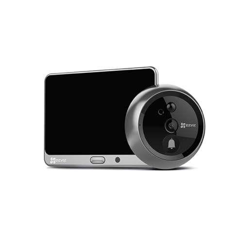 EZVIZ Video Türklingel Kamera, 4,3 Zoll WLAN Monitor Türsprechanlage, mit 4600 mAh Wiederaufladbare Batterie, PIR Bewegungserkennung, zwei-Wege-Audio, Nachtsicht, Monitor inklusive, DP1C EZVIZ Video Türklingel Kamera, 4,3 Zoll WLAN Monitor Türsprechanlage, mit 4600 mAh Wiederaufladbare Batterie, PIR Bewegungserkennung, zwei-Wege-Audio, Nachtsicht, Monitor inklusive, DP1C von EZVIZ