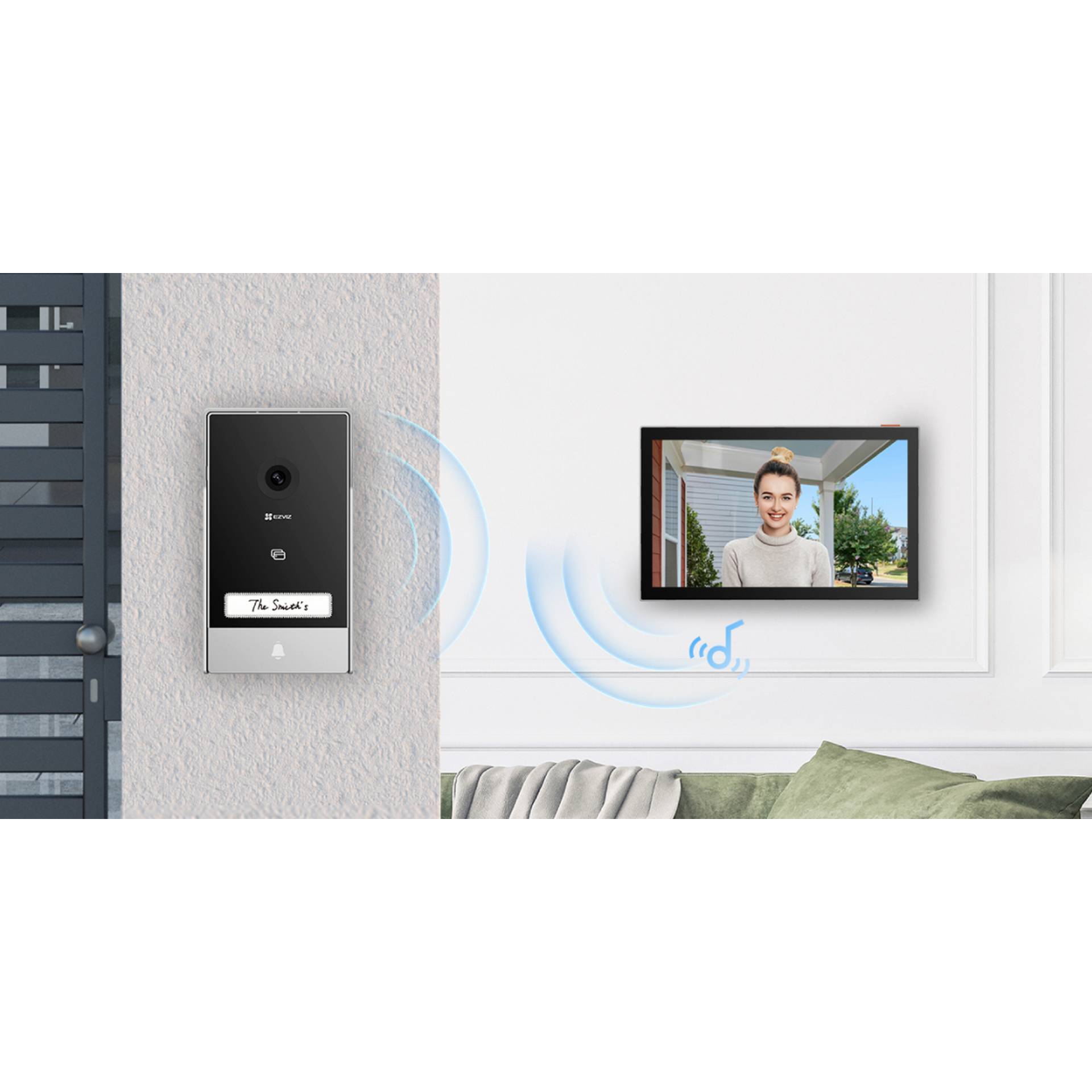 EZVIZ Video-Türsprechanlage 'HP7' WLAN 7" Monitor von EZVIZ