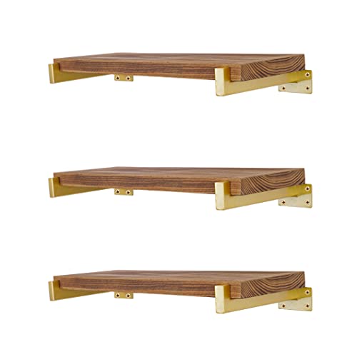 6 Stück schwebende Regalhalterungen, 20,3 cm, robust, Wandmontage, industrielle Metallregalstützen mit Lippe von EZYDECOR