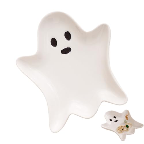 Eabdice Geister-Tablett, Halloween-Party-Tablett, Halloween Geister-Snack, Fleisch, Käsebrett, Festliche Küchenaccessoires von Eabdice