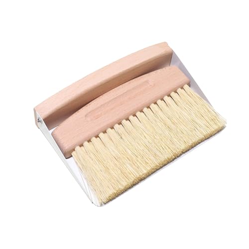 Eabdice Mini Tischbesen mit Schaufel, Premium Tischbesen mit Kehrschaufel, Tischbesen und Schaufel, Magnetisch Handfeger und Schaufel für Bürotische, Küchen und Esstische von Eabdice