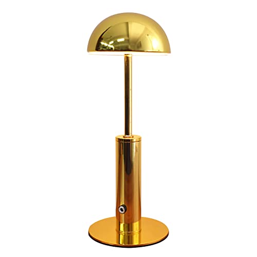 Eacam Einstellbare LED -wiederaufladbare Moderne Einfache Stangentischlampe, Oberen Tapschalter, Drei Zahnräder, Geeignet für Home, Essbar (Gelb) von Eacam