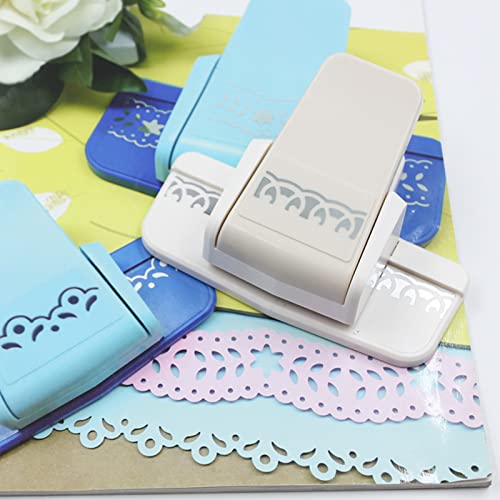 Eacam Flowers Craft Punch for Projects Paper Crafts Scrapbooking, 9 Arten von Schneidern, Kompaktes Design [Crafting] (03 blühendes Muster) von Eacam