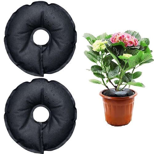 Bewässerungsring 30cm 2er Set | Pflanzenbewässerung Indoor mit Wassersack | Automatische Bewässerung für Topfpflanzen bis 30 Tage | Wassersparender Gießsack mit Feuchtigkeitsspeicher von Eachave