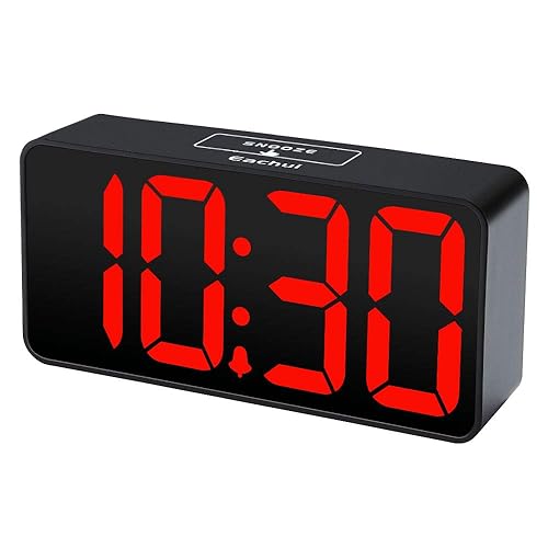 Eachui LED Wecker Digital mit USB-Ladeanschluss, Große Ziffern Display, Helligkeit und Lautstärke Regelbar, Snooze, 12/24HR, digital Uhr Netzbetrieben Eachui LED Wecker Digital mit USB-Ladeanschluss, Große Ziffern Display, Helligkeit und Lautstärke Regelbar, Snooze, 12/24HR, digital Uhr Netzbetrieben von Eachui