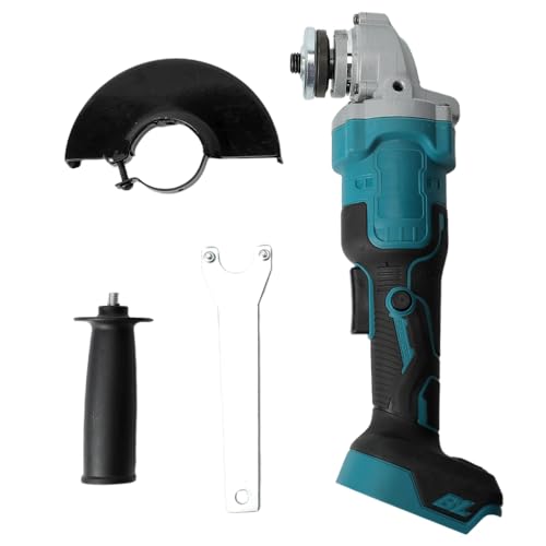 Akku Winkelschleifer kompatibel mit Makita Akku 18V, 12000 RPM Akku-Winkelschleifer mit bürstenlosem Motor und Schleifscheibenabdeckung, ohne Ladegerät und Akku (125MM) von EagerMinds