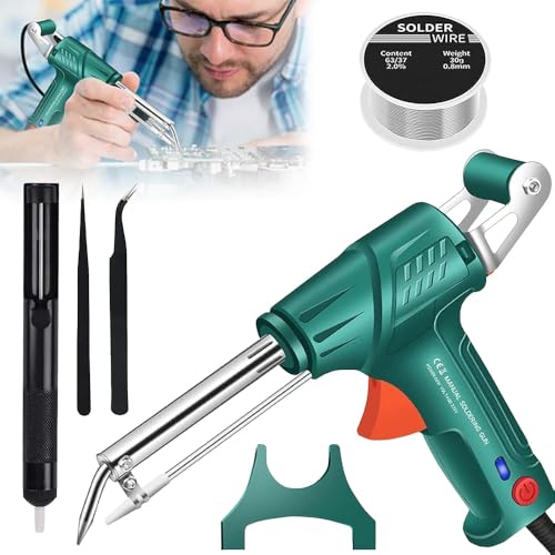 Elektronik Lötpistole Kit, Automatische Lötpistole, Handlötpistole Elektrischer Lötkolben Innenheizung Automatisches Lötreparaturwerkzeug Elektronik Lötpistole Kit, Automatische Lötpistole, Handlötpistole Elektrischer Lötkolben Innenheizung Automatisches Lötreparaturwerkzeug von EagerMinds