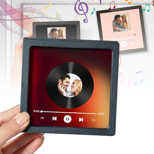 Kühlschrankmagnet Musik, Personalisierter KüHlschrankmagnet Mit Musik, Personalisierte Album Musik KüHlschrankmagnet Lieder Spielen Und Die LautstäRke Einstellen Dekoration Geschenk (B) von EagerMinds