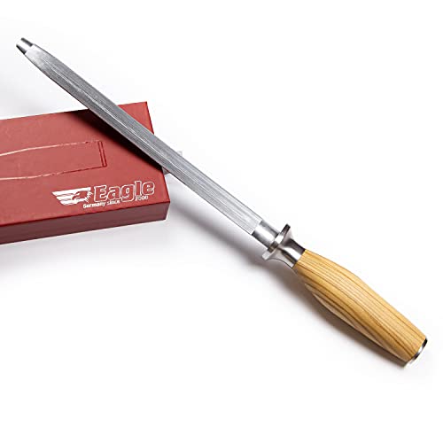 Eagle Professional - Wetzstab 23 cm Klingenlänge - Heftschalen: Olivenholz aus Süditalien von Eagle