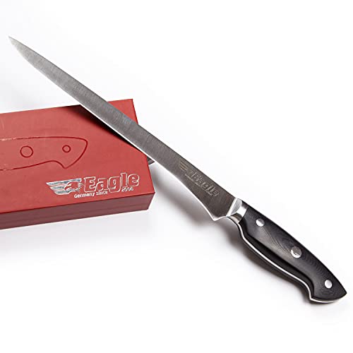 Eagle U-Grip - Filetiermesser 24 cm Klingenlänge - Deutscher Messerstahl 1.4116 / Heftschalen: G10 schwarz Eagle U-Grip - Filetiermesser 24 cm Klingenlänge - Deutscher Messerstahl 1.4116 / Heftschalen: G10 schwarz von Eagle