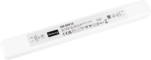 HuaTec Eaglerise LED-Transformator, 12 V, 30 W, konstante Spannung, ultradünn, für LED-Streifen, Netzteil, LED-Treiber von Eaglerise