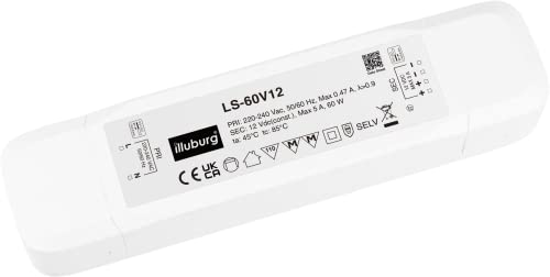 HuaTec Eaglerise LED Trafo konstante Spannung für LED-Streifen Netzteil Treiber LED (12 V 60 W) von Eaglerise