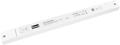 LED Trafo 24V 100W Ultra Slim Flach Flickerfree für LED Streifen Möbeleinbau Konstantspannung LED Netzteil Driver Treiber Transformator super thin von Eaglerise