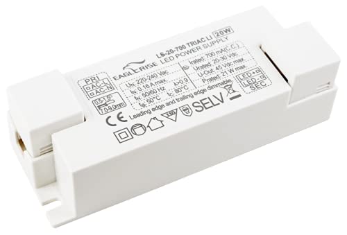 LED Trafo Dimmbar 700mA 14W - 21W Flickerfree LED Netzteil Driver Treiber Transformator Konstantstrom für Lampen Leuchtemittel LED Trafo Dimmbar 700mA 14W - 21W Flickerfree LED Netzteil Driver Treiber Transformator Konstantstrom für Lampen Leuchtemittel von Eaglerise