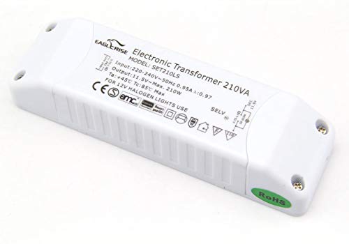 ORIGINAL ! Eaglerise SET210LS - 12V 50-210 WATT Halogen Transformator Dimmbar (Baugleich EET210LK) von Eaglerise
