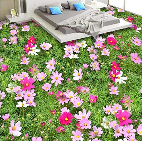 Eahujflg3D Bodenbelag Bad Hd-Auflösung Von 3D-Bodenmalerei Mit Blumen Auf Dem Boden-200 * 140Cm von Eahujflg