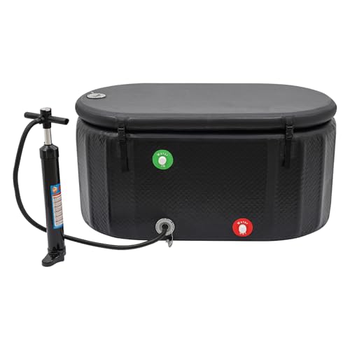 Ealtqund Bathtub PVC Eisbadewanne 370L Freistehend Eisbadewanne aufblasbar Inkl. Elektropumpe & Reparaturset -5°C Kälteresistenz für Athleten & Kryotherapie Schwarz Ealtqund Bathtub PVC Eisbadewanne 370L Freistehend Eisbadewanne aufblasbar Inkl. Elektropumpe & Reparaturset -5°C Kälteresistenz für Athleten & Kryotherapie Schwarz von Ealtqund