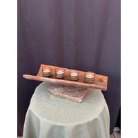 Antiker Dachziegel Mit 4 Teelichthaltern von EarlGreyManufaktur