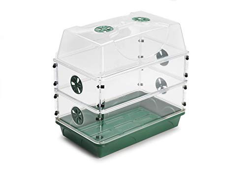 EarlyGrow MPL50119 Anzuchtkasten mit Höhenverlängerung, mittelgroß, bruchsicher, mit zwei Verlängerungen von EarlyGrow