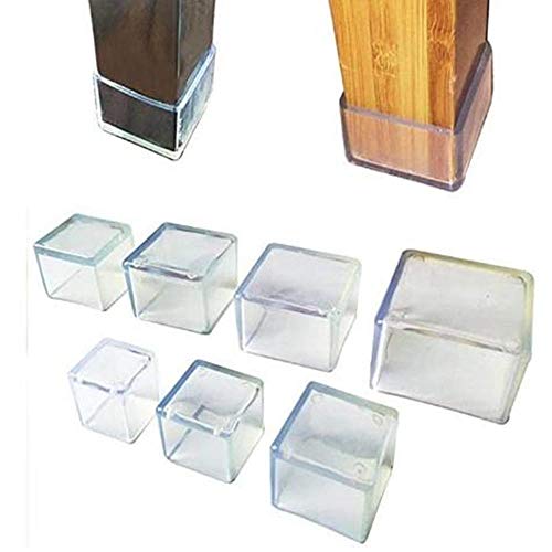Stuhl Beinkappen Silikon Stuhl Beinkappen Cups Pads MöBel Tischdecken Bodenschutz-Transparent von Earnmore
