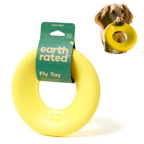Earth Rated Fliegende Ring, EIN interaktives Frisbee für ausgewachsene Hunde und Welpen, versinkt im Wasser Nicht, klein, gelb Earth Rated Fliegende Ring, EIN interaktives Frisbee für ausgewachsene Hunde und Welpen, versinkt im Wasser Nicht, klein, gelb von Earth Rated