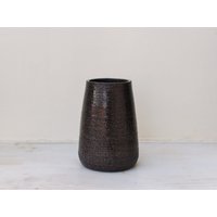 Handgemachte Keramik Vase, Blumenvase, Steinzeug Darkgray Gesprenkelte Handgemachte Keramikvase Handgemachte Keramik Vase, Blumenvase, Steinzeug Darkgray Gesprenkelte Handgemachte Keramikvase von EarthCraftsNikiforos
