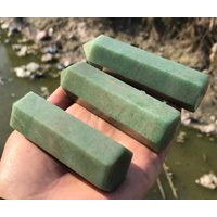 3 Stück Grüner Grossular Turm , Punkt/Terminierte Punkte Hand Geschliffener Edelstein | 36 von EarthMineralsCo